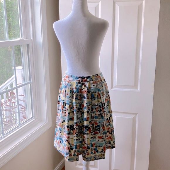 i.e. Petite Pleated Skirt Multicolor Size 4P - Picture 8 of 12